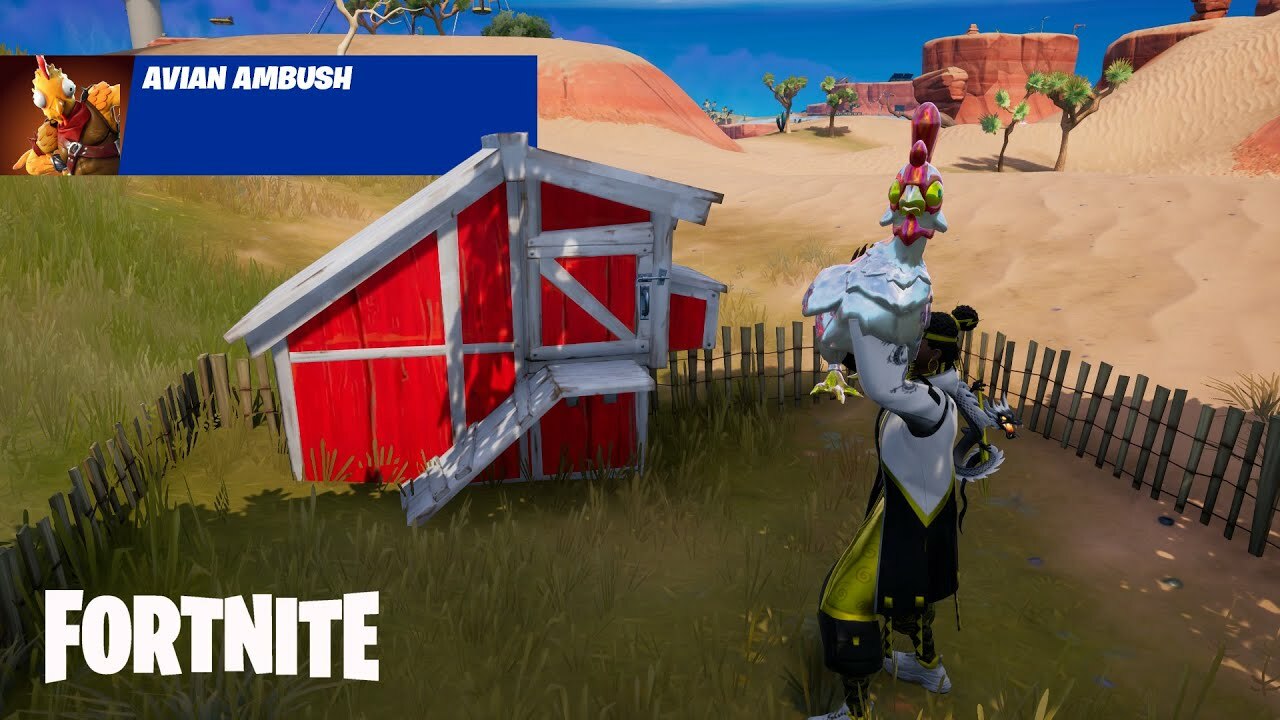 Alle hønsegårdssteder i Fortnite kapitel 3, sæson 4