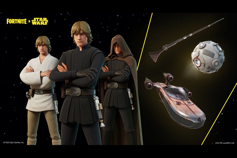 Luke Skywalker, Leia Organa og Han Solo slutter sig til 'Fortnite'