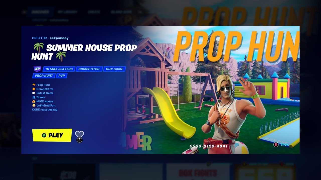 Fortnite Hide and Seek-kortkoder (november 2022)