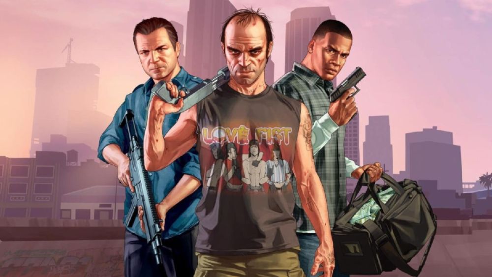 gta 5 hovedpersoner nøglekunst