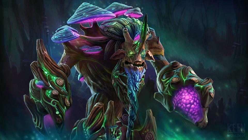 Leech Seed er meget nemmere at bruge nu, hvilket gør Treant til en større trussel efter laning-stadiet.  (Foto: Valve Software)