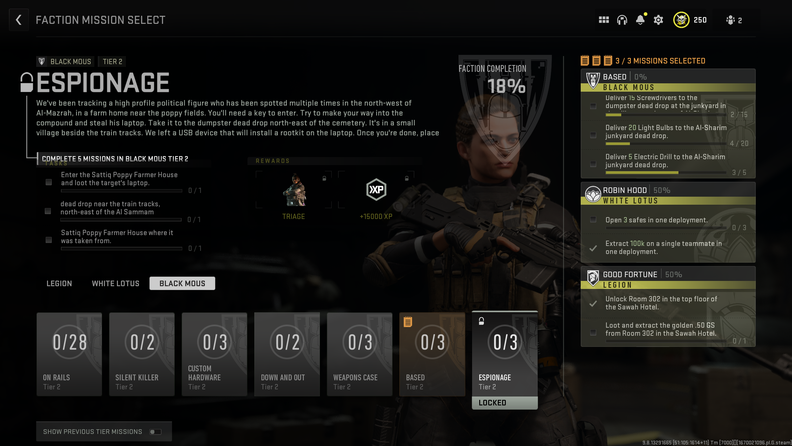 Call of DutY Warzone 2.0 DMZ-tilstand gratis operatørskin som belønning for at gennemføre fraktionsmissioner