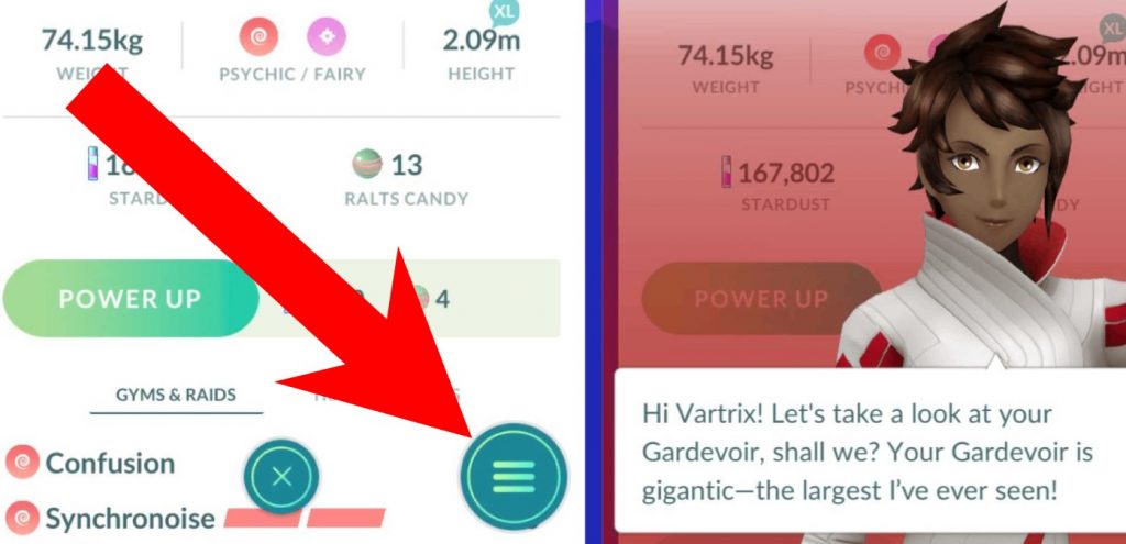 Sådan vurderer du Pokemon-størrelse Pokemon GO