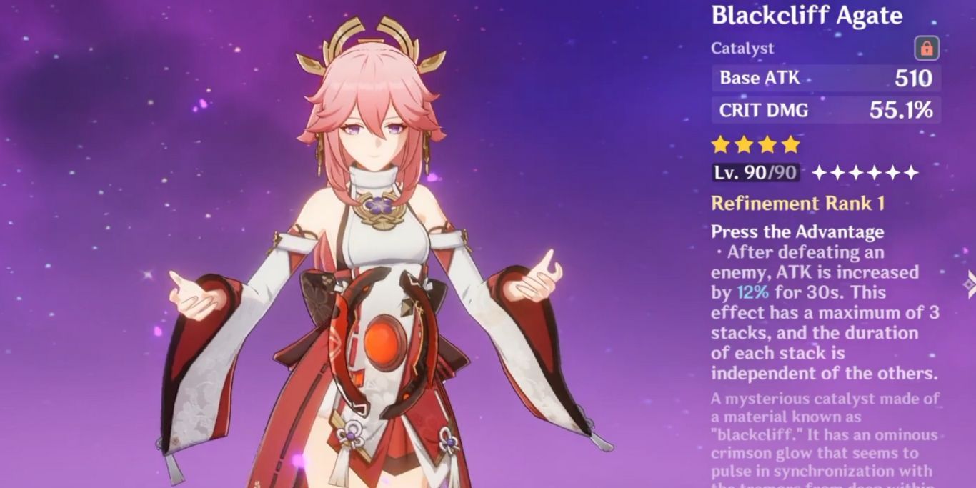 Genshin Impact Yae Miko Holder Blackcliff Agate