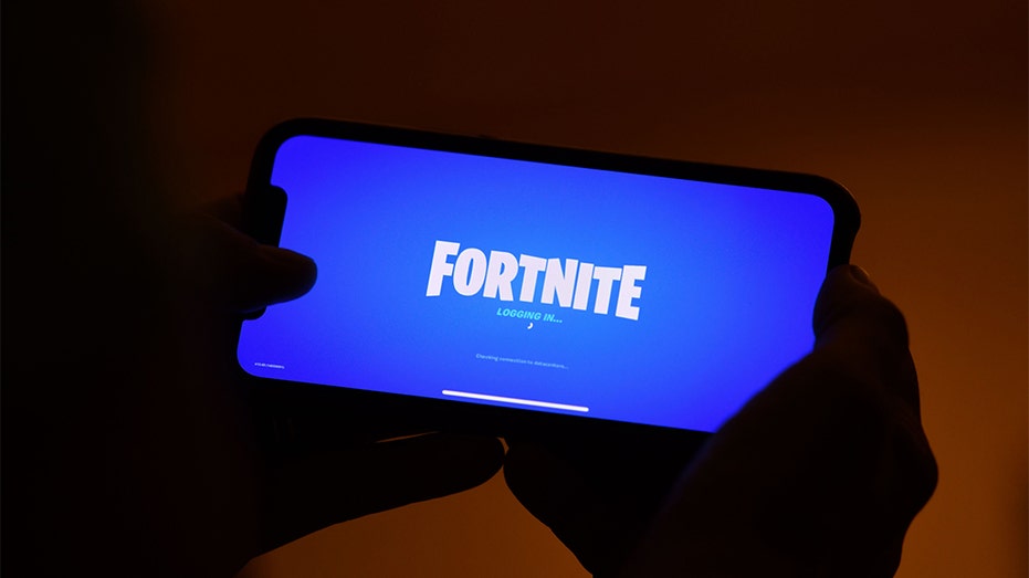 Fortnite på en smartphone