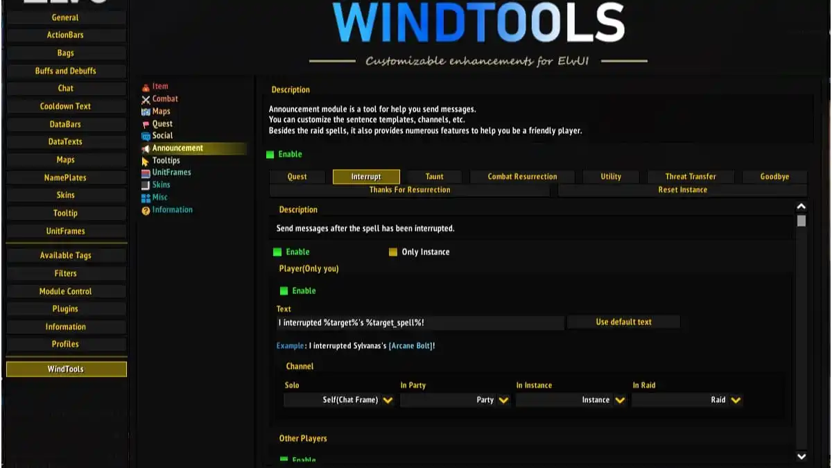 World Of Warcraft bedste Addons Elvui