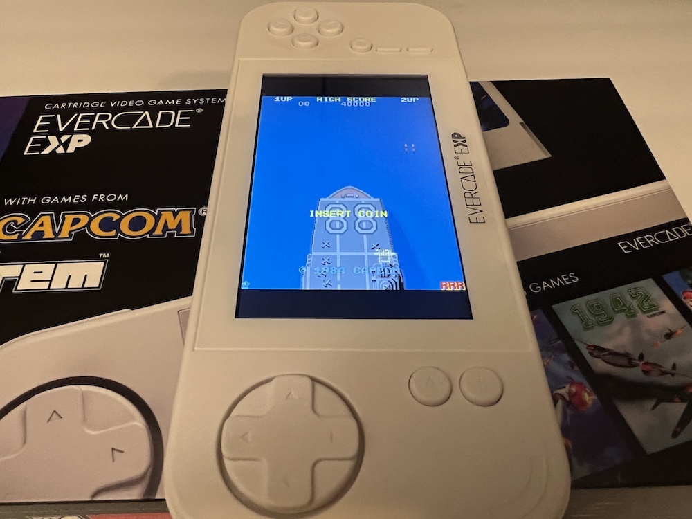 Evercade EXP TATE-tilstand