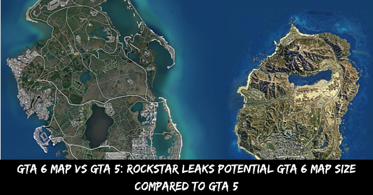 Potentiel GTA 6-kortstørrelse sammenlignet med GTA 5