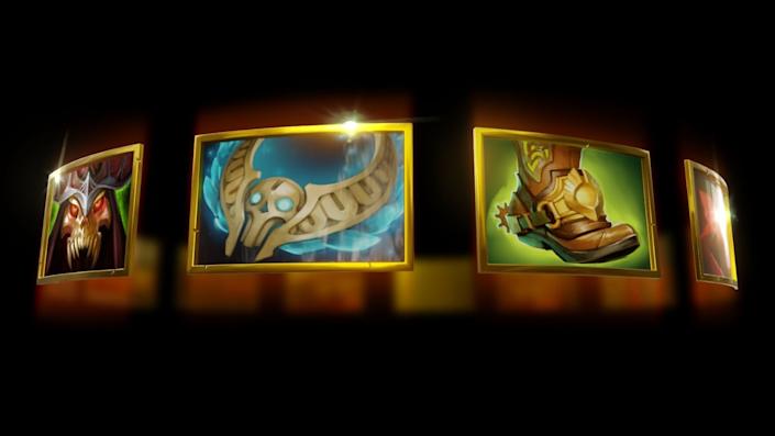 De nye elementer, der fulgte med Dota 2's 7.31-opdatering: Wraith Pact, Revenant's Brooch and the Boots of Bearing.  (Foto: Valve Software)