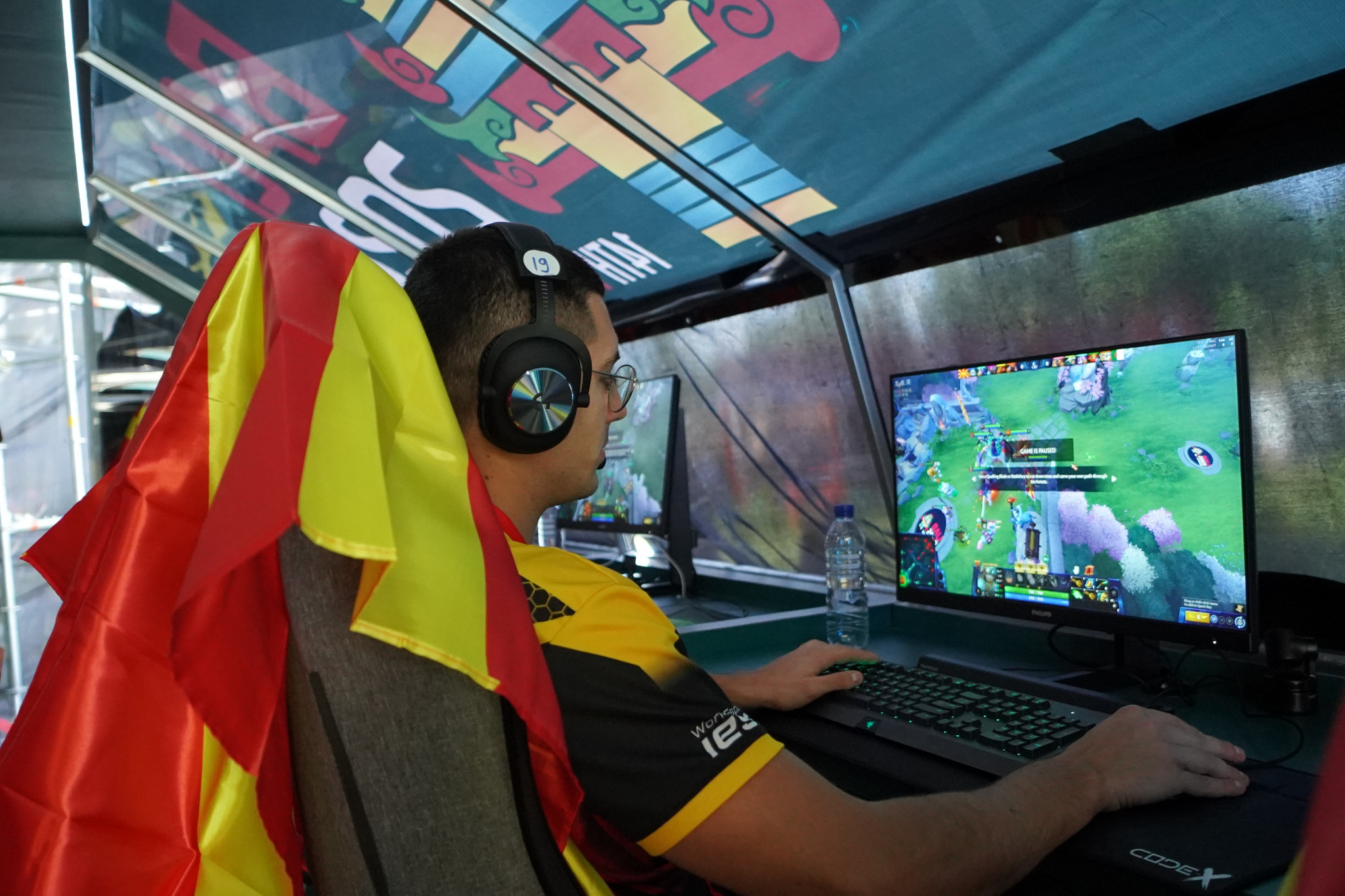 Dota 2 competition continued today in Bali ©IESF