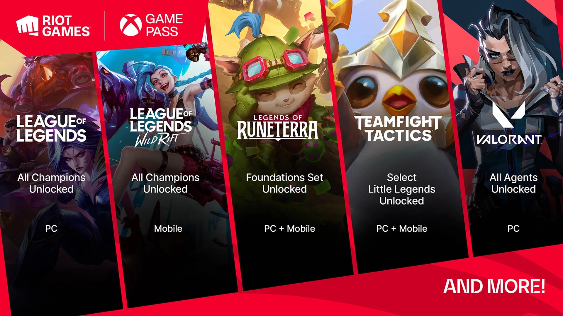 League of Legends og Valorant slutter sig til Xbox Game Pass den 12. december