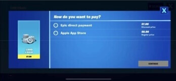 Denne mulighed, der giver Fortnite-brugere mulighed for at undgå Apples in-app-behandlingsplatform, er det, der fik Fortnite smidt ud af App Store - Epic CEO Sweeneys kryptiske tweet forudsiger Fortnites tilbagevenden til iPhone i år