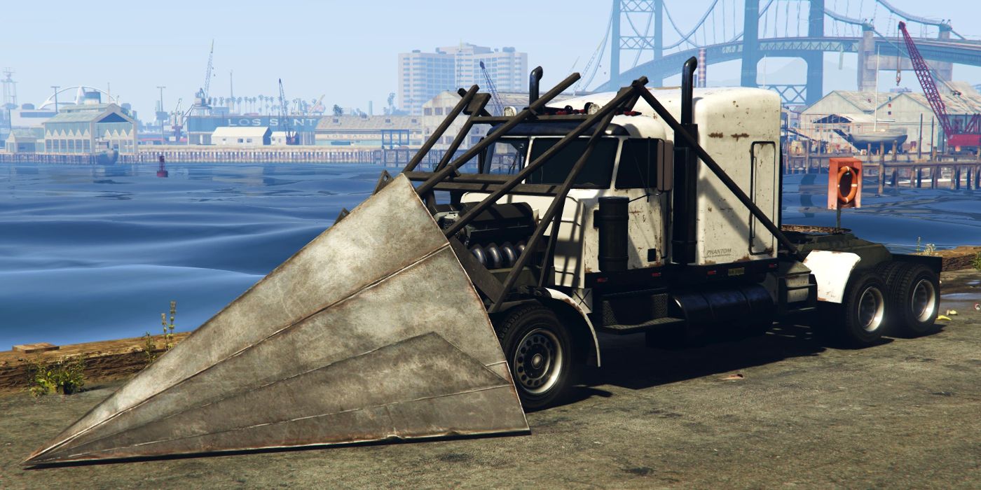 Phantom Wedge-lastbilen går i tomgang i GTA Online.