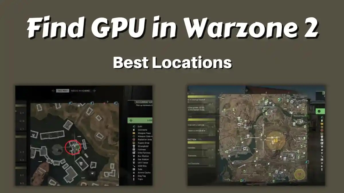Bedste sted at finde GPU i Warzone 2 uden nøgle (DMZ)