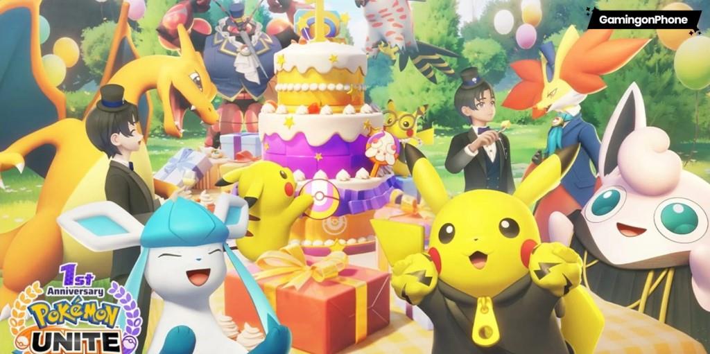 Pokémon Unite 2022 insights ,Pokemon Unite 1st Anniversary Cover, Pokémon Unite Patch 1.6.1.2 July 2022 Update