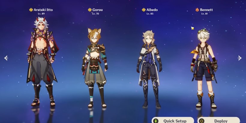 Triple Geo team: Genshin Itto team
