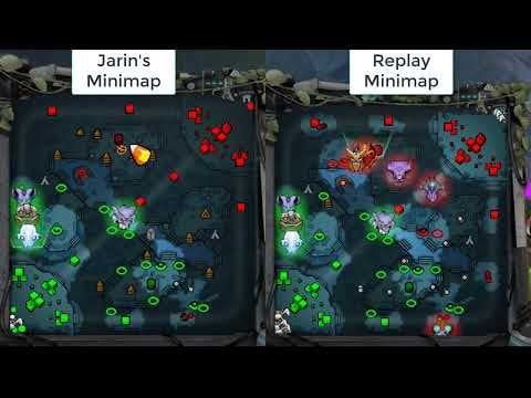 Dota 2 har en fejl, hvor jeg kan se glimt af fjendens aktivitet på minikortet.  Selv gennem krigståge.  : DotA2