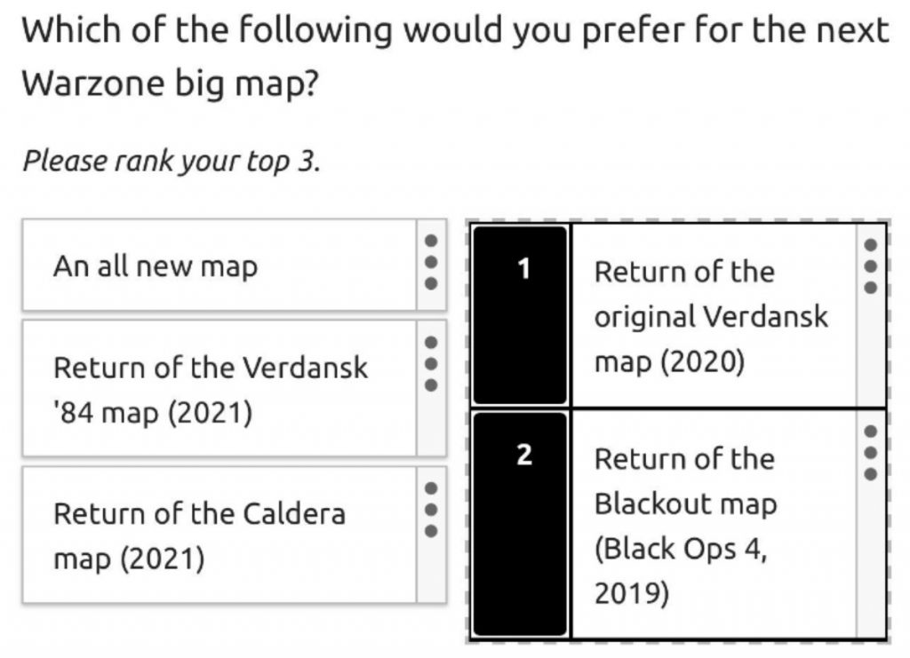 Warzone Survey