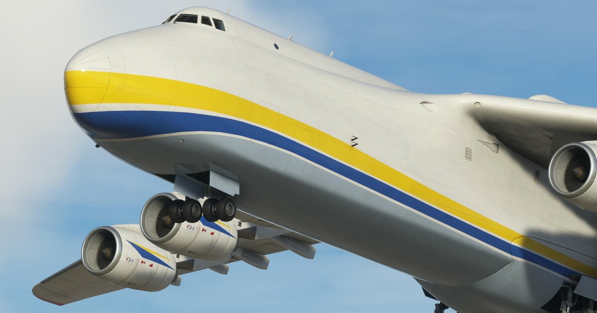 Ødelagt Ukraine mega-fly på vej til Microsoft Flight Simulator