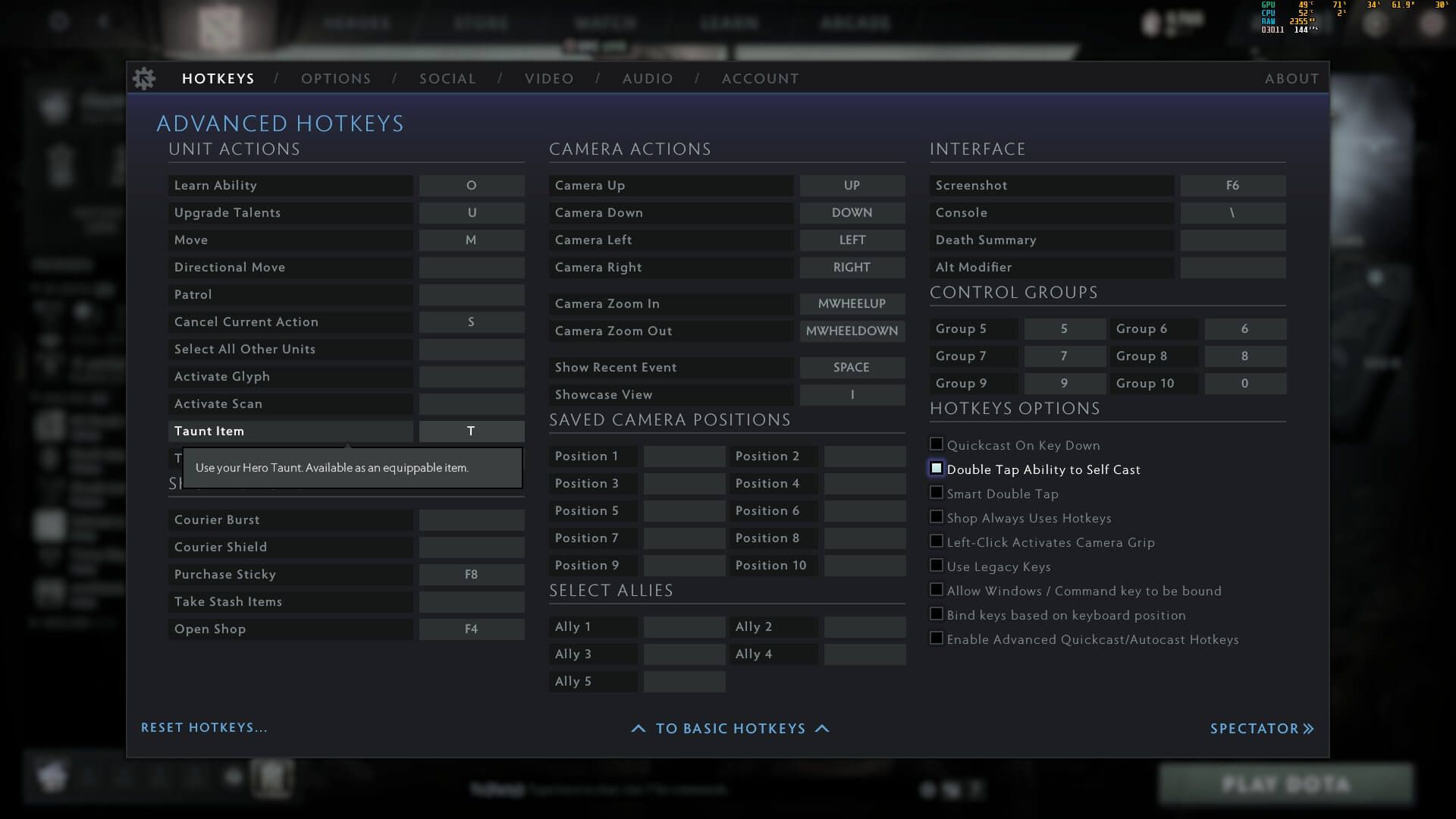 Dota 2 Taunt Hotkey