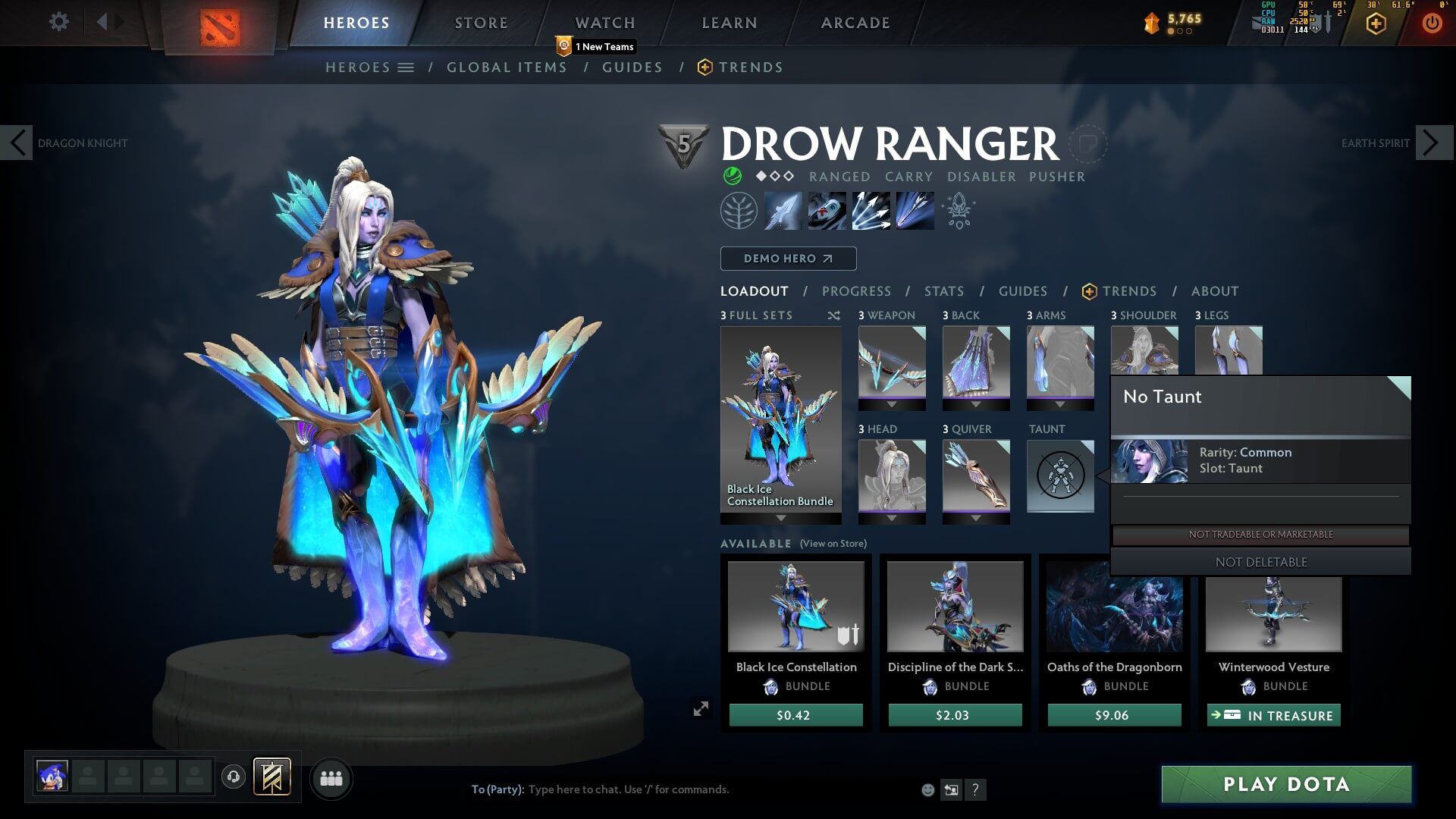 Dota 2 Udstyr hån