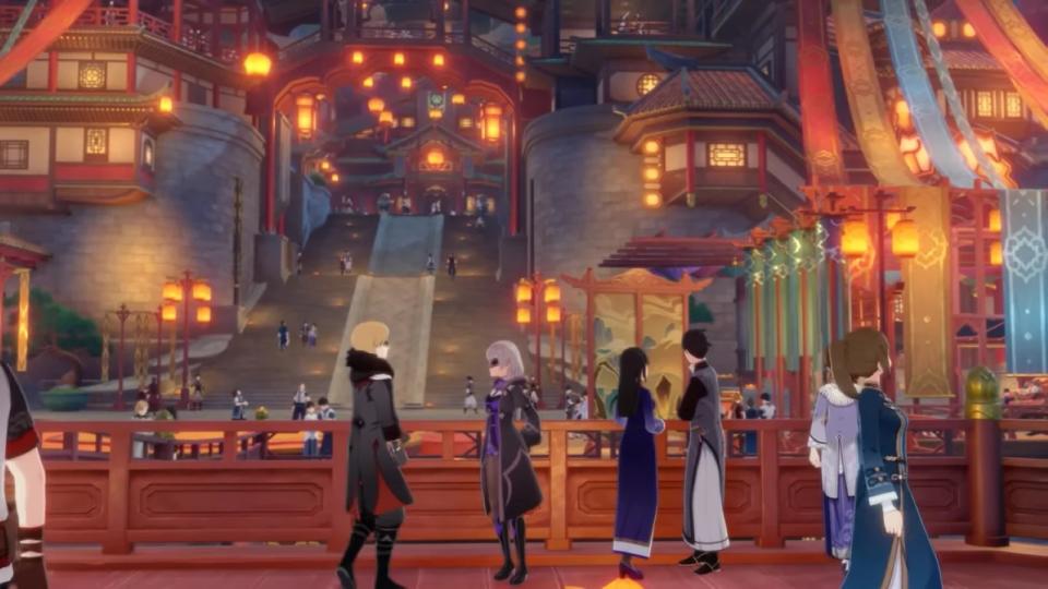 Vlad og Nadia mødes til en date under Lantern Rite Festival. (Skærmbillede udlånt af HoYoverse)