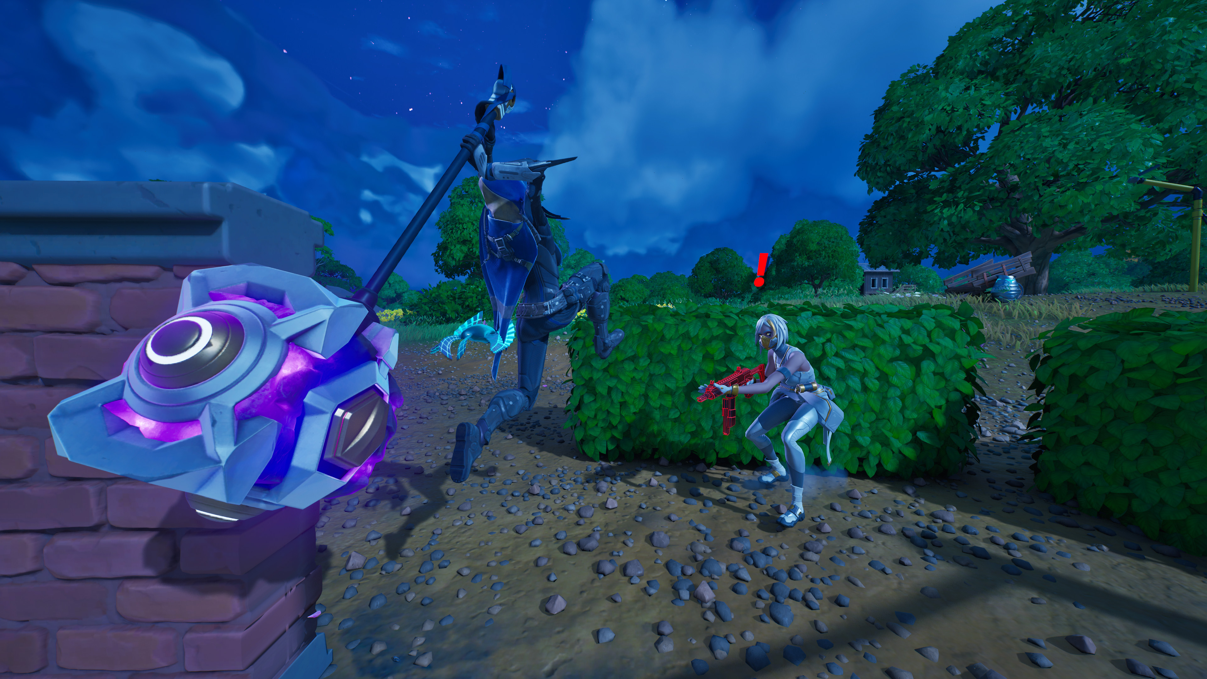 Kæmper med en Fortnite Cold Blooded Boss