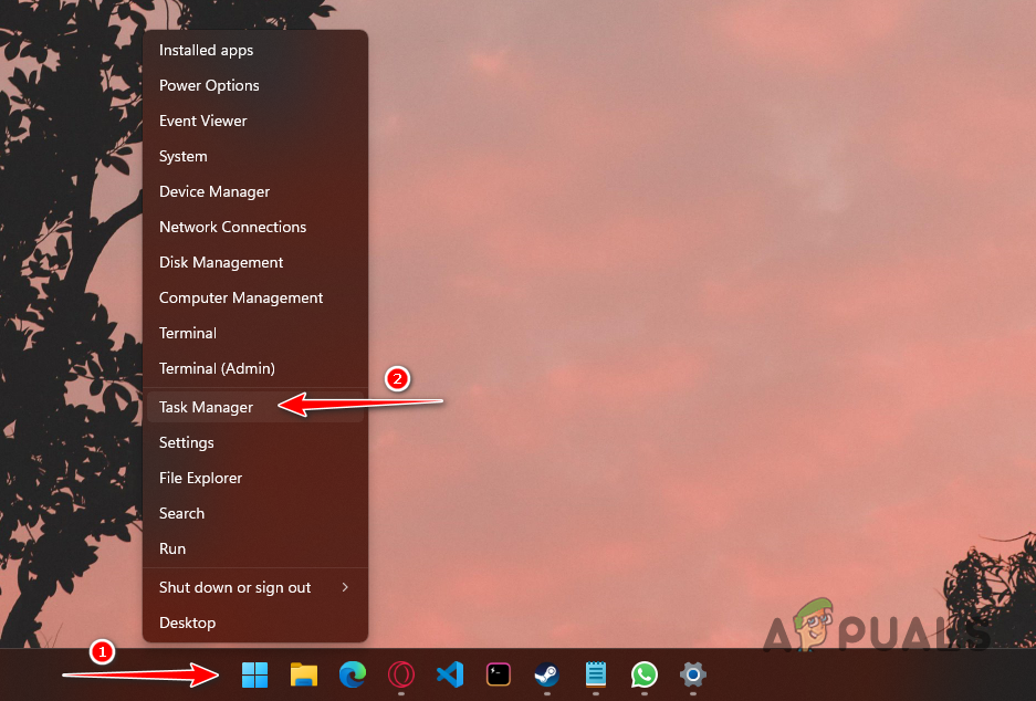 Åbning af Task Manager