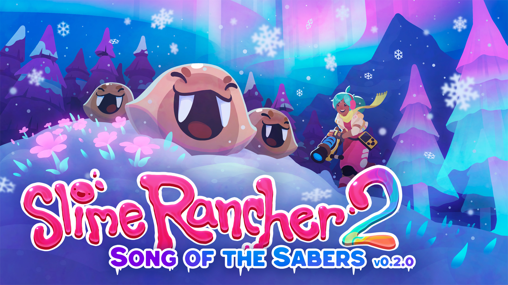 Udforsk Powderfall Bluffs i Slime Rancher 2: Song of the Sabres gratis opdatering