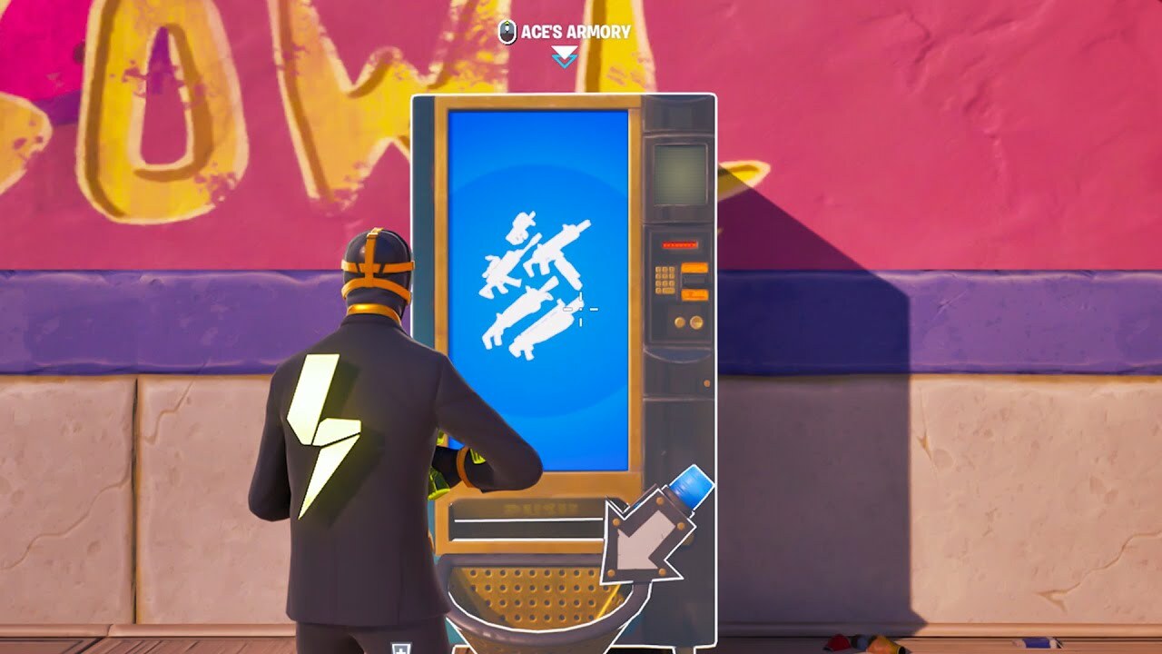 Fortnite Guide: Køb våben fra Ace's Exotics eller...