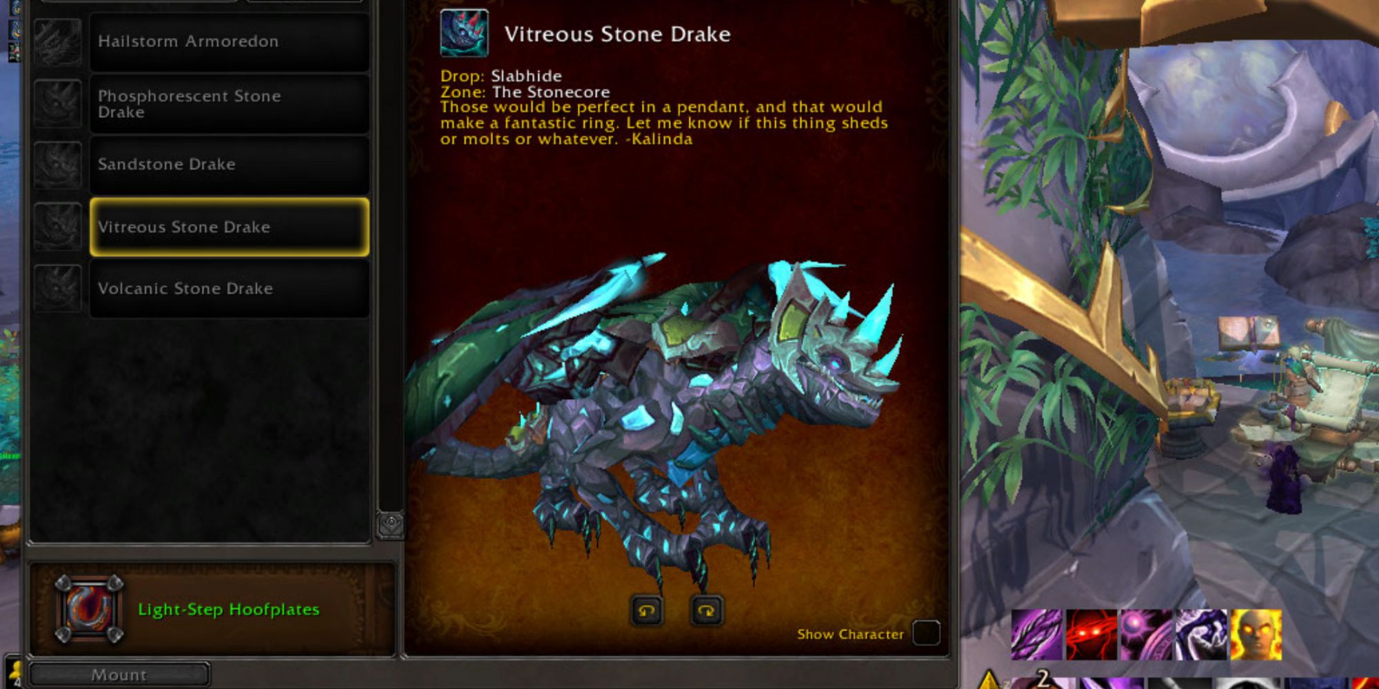 World of Warcraft en blågrøn drage lavet af skinnende ædelstene