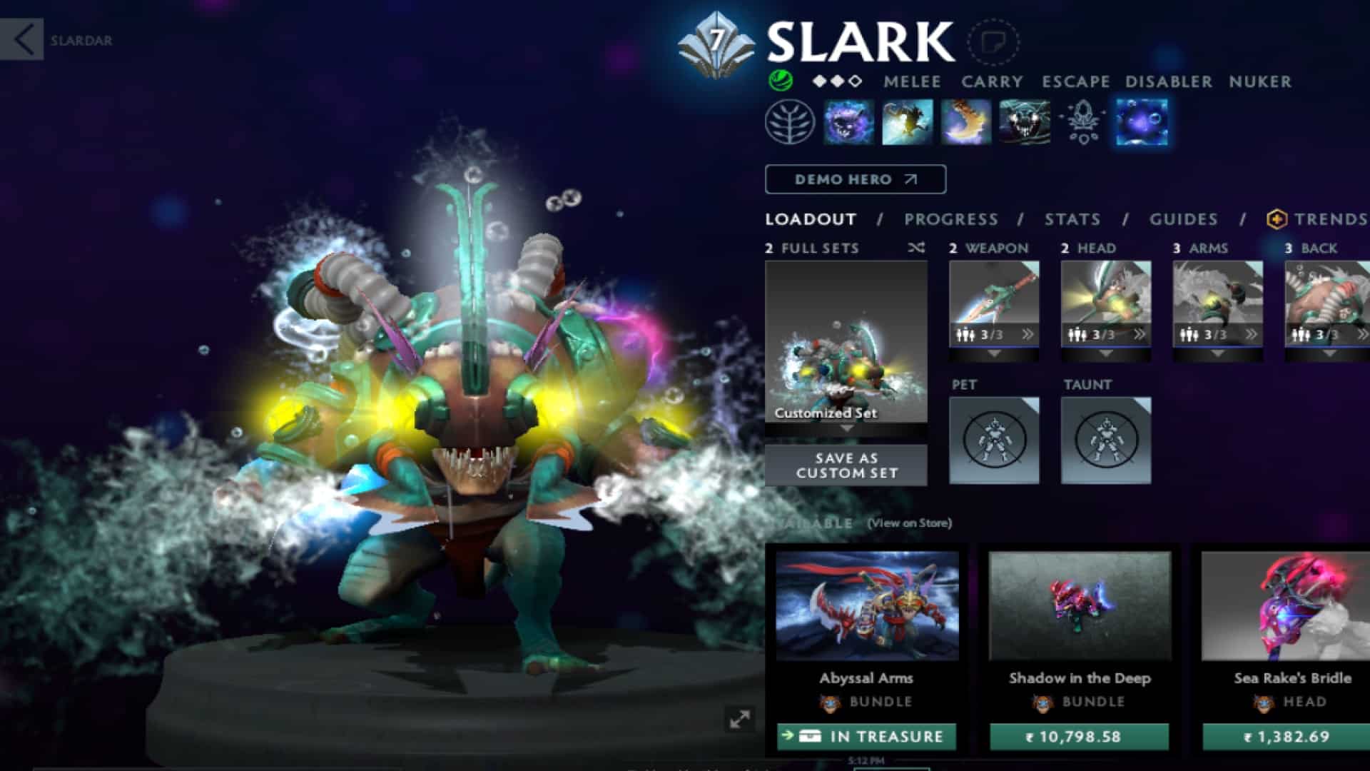 Slark hjælper Pudge med at få hurtige drab i Dota 2