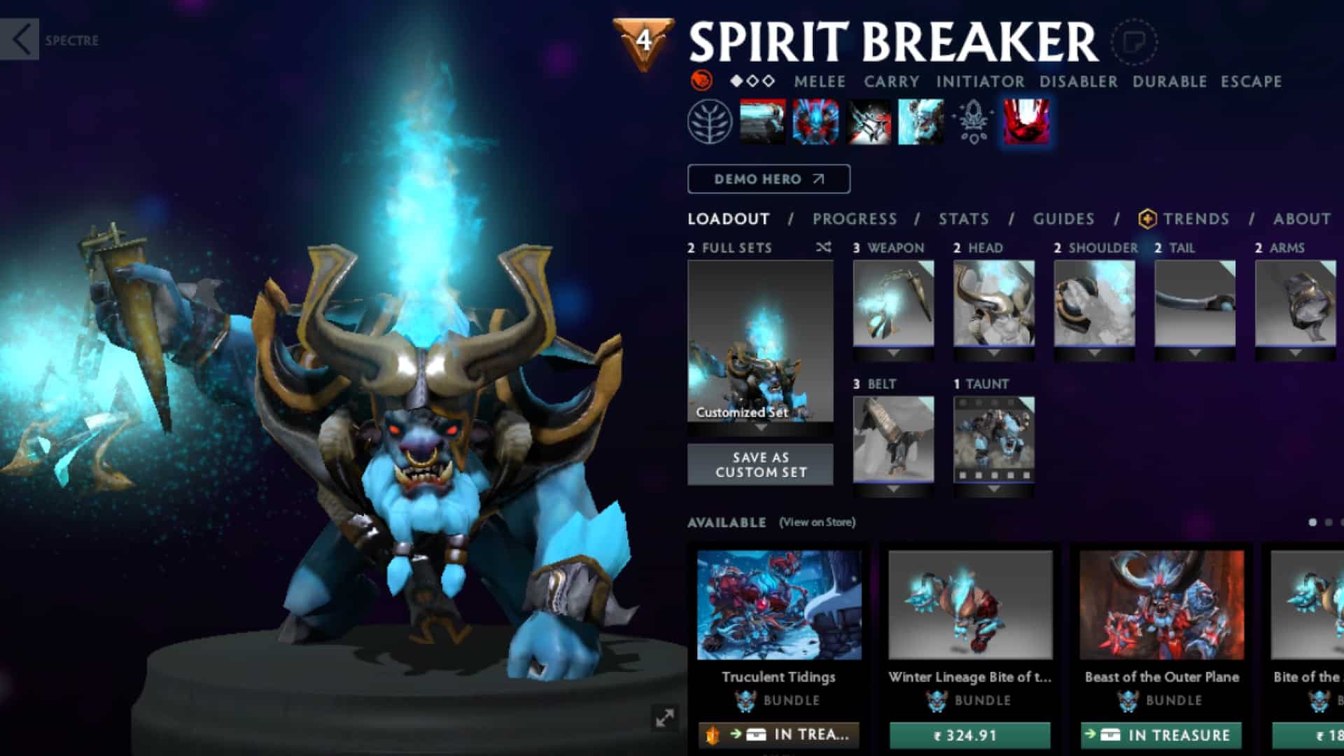 Spirit Breaker hjælper Pudge i kampe