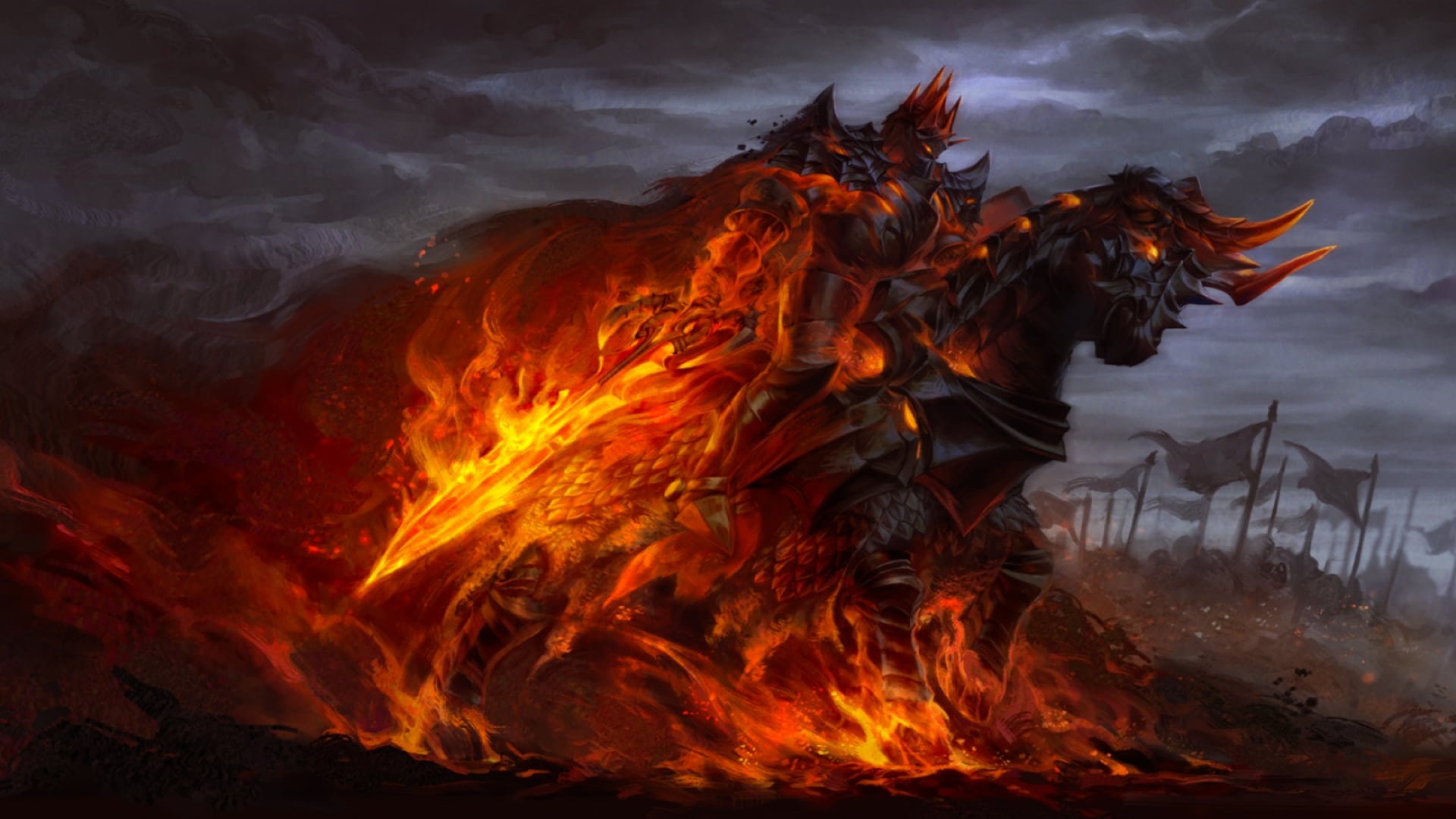 Chaos Knight hjælper Terrorblade med at ødelægge fjendens tårne