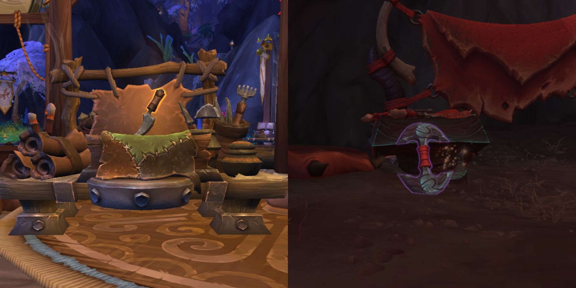 World Of Warcraft Dragonflight Leatherworking bænk og videnskatte
