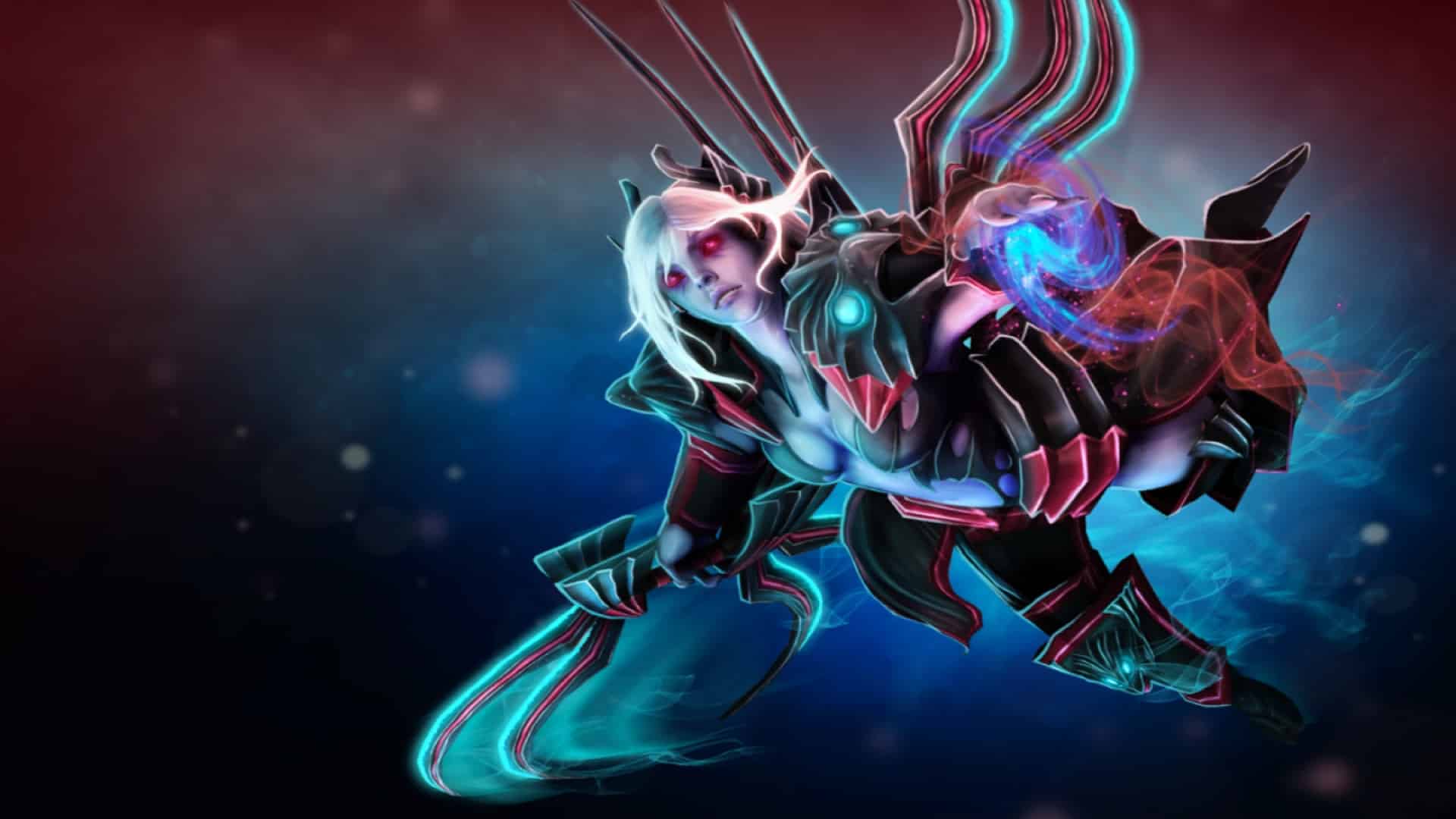Vengeful Spirit hjælper Storm Spirit ved at bruge Magic Missile på hendes fjender