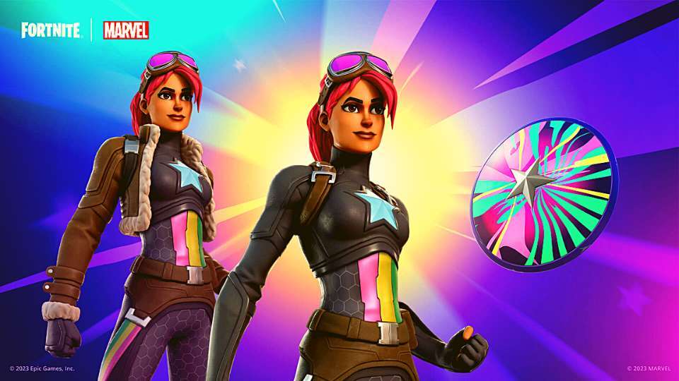 Fortnite Captain America og Britestar Skin Bundle