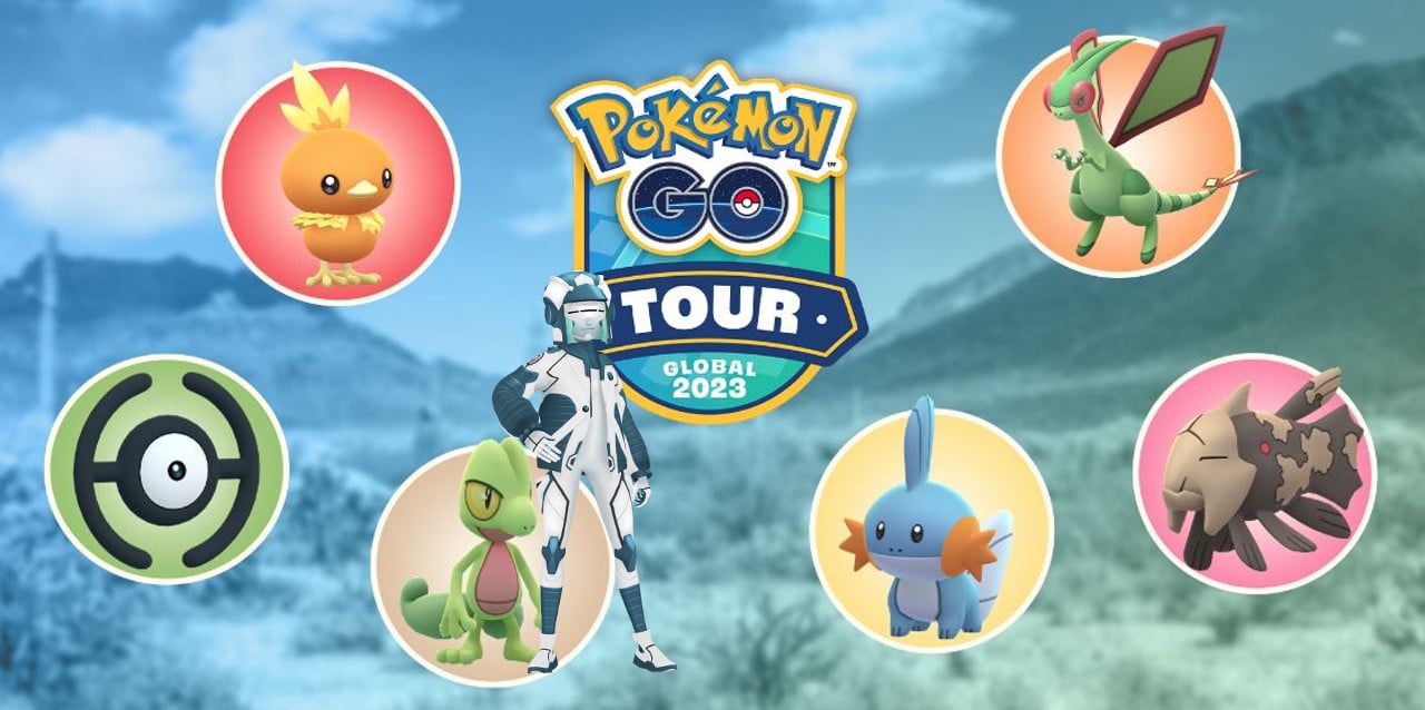 Chasing Legends Branching Quest med Rhi Pokemon Go Tour Hoenn Global