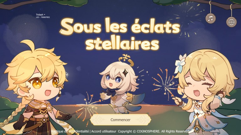 Genshin Impact: 40 primo-gemmes à récupérer med l'événement web "Sous les éclats stellaires"