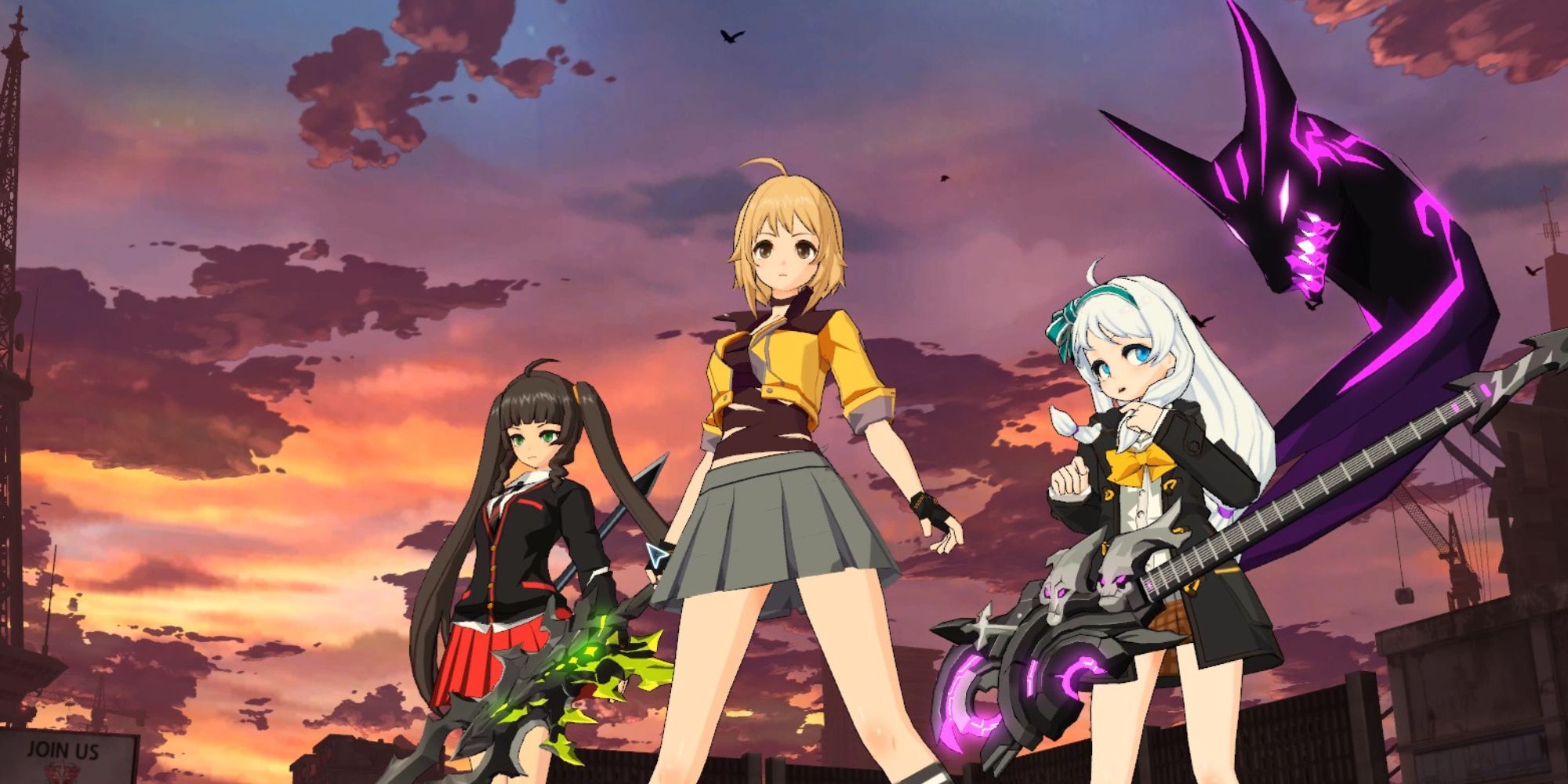 SoulWorker Anime Legends Karakterer, der står nær det store tårn