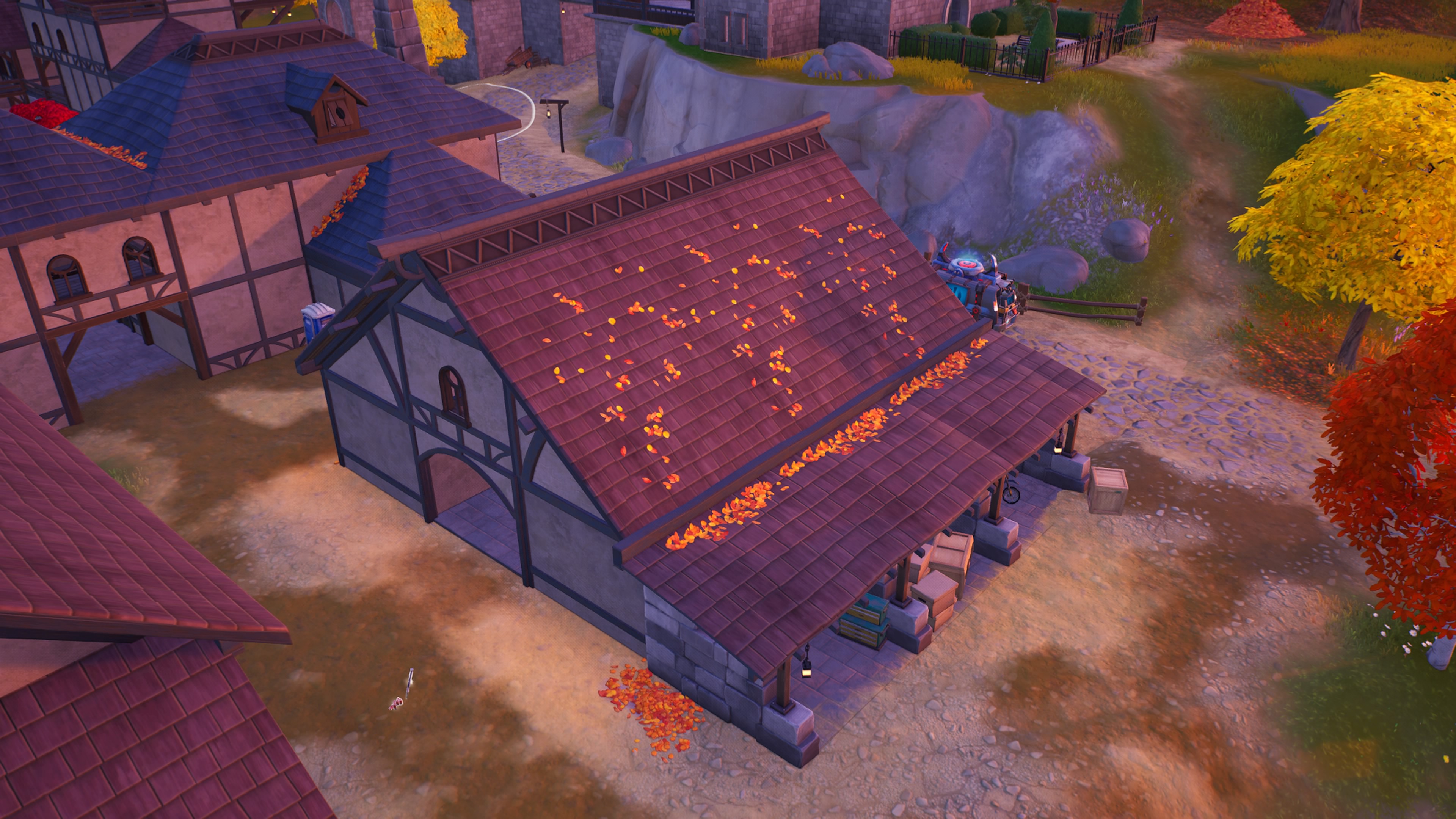 Fortnite Cipher Quests krypteret 1 placering på Anvil Square