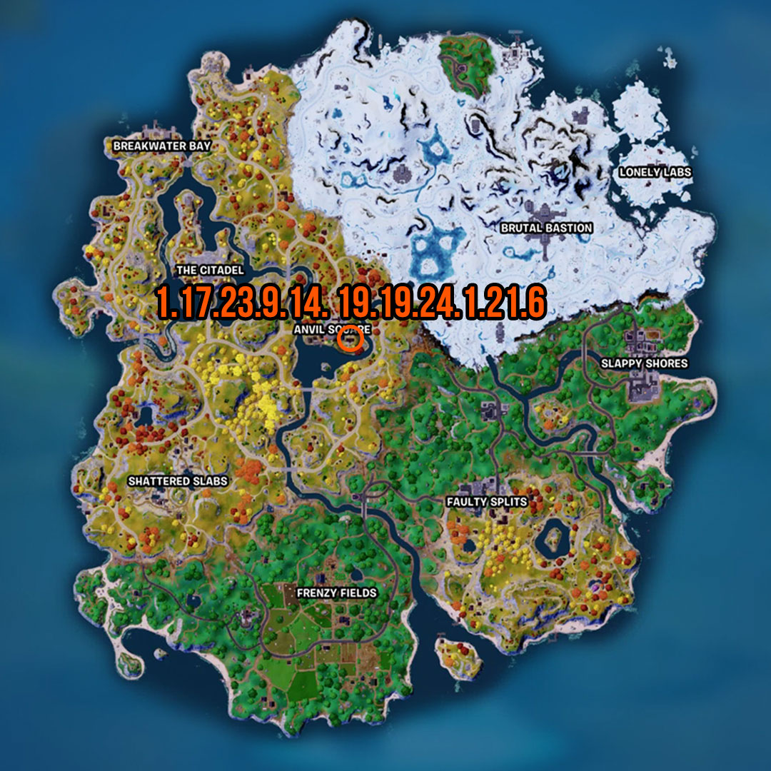 Fortnite Cipher Quests Encrypted 1 lokationskort