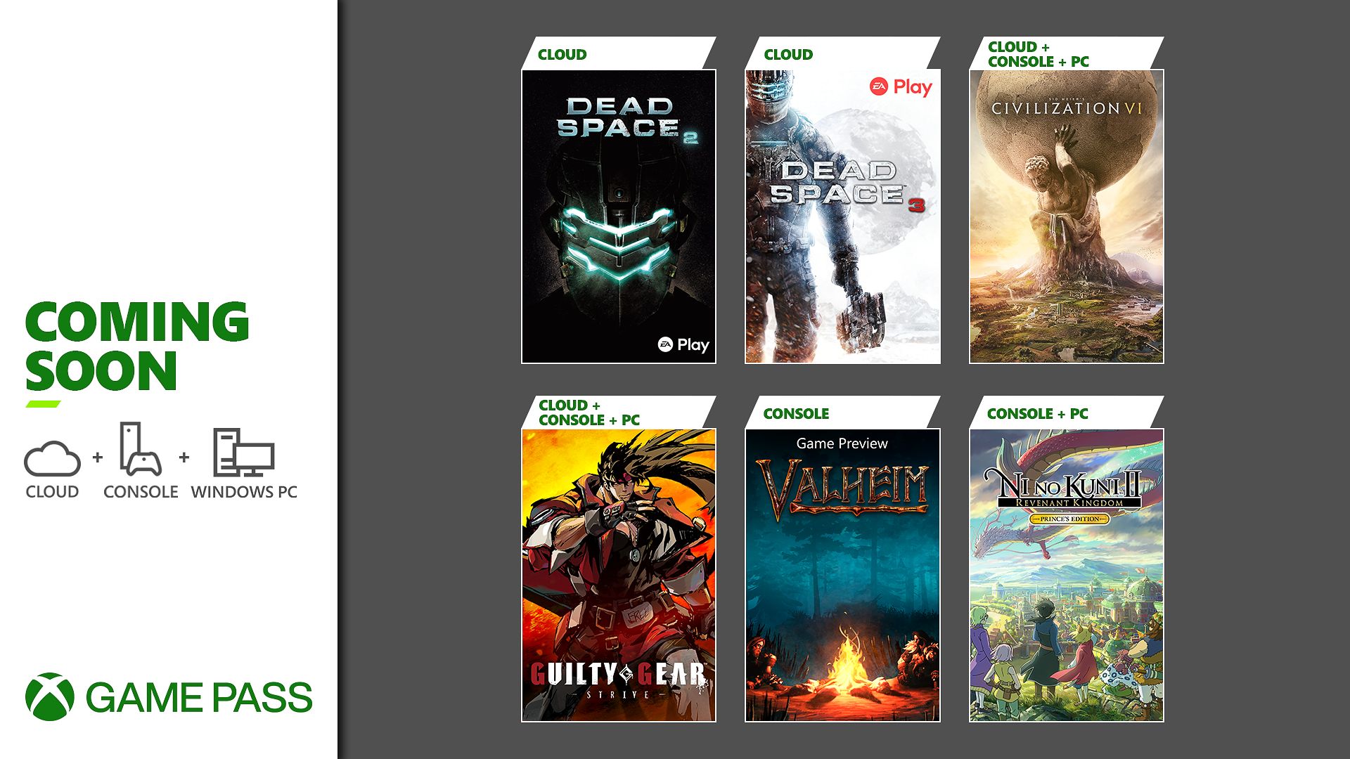 Kommer til Xbox Game Pass: Guilty Gear -Strive-, Sid Meier's Civilization 6, Valheim og mere