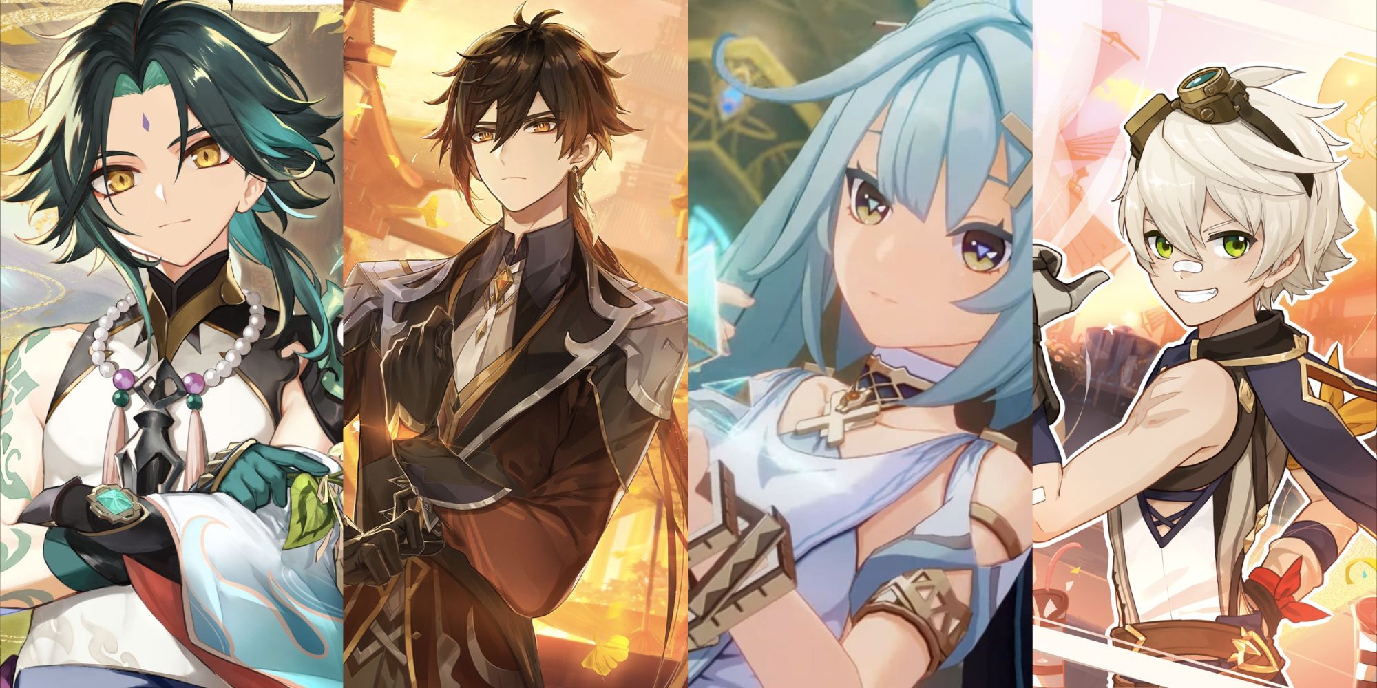Genshin Impact Xiao + Zhongli + Faruzan + Bennett
