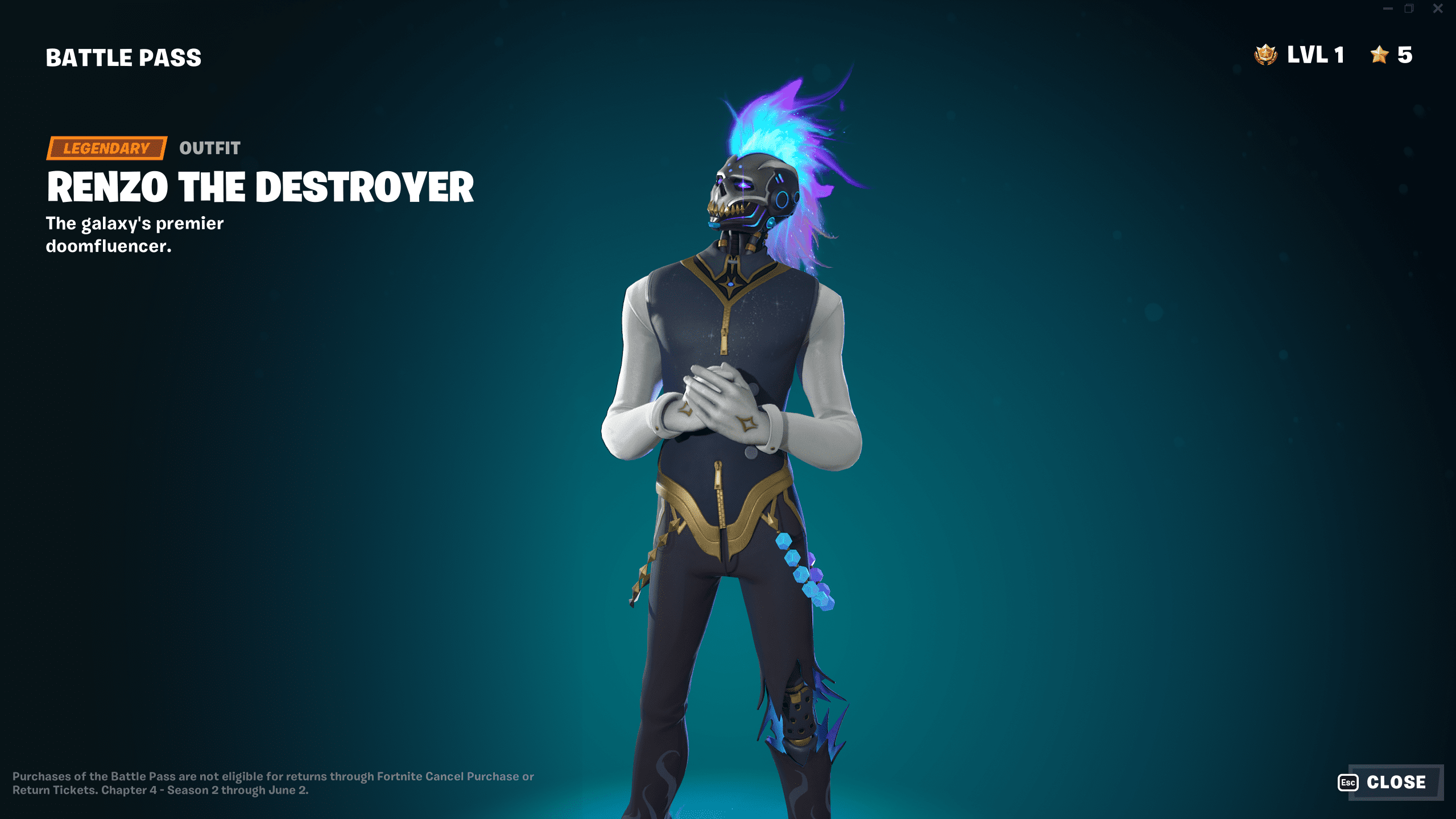 Renzo Fortnite Chapter 4 Sæson 2 Renzo Fortnite Chapter 4 Sæson 2