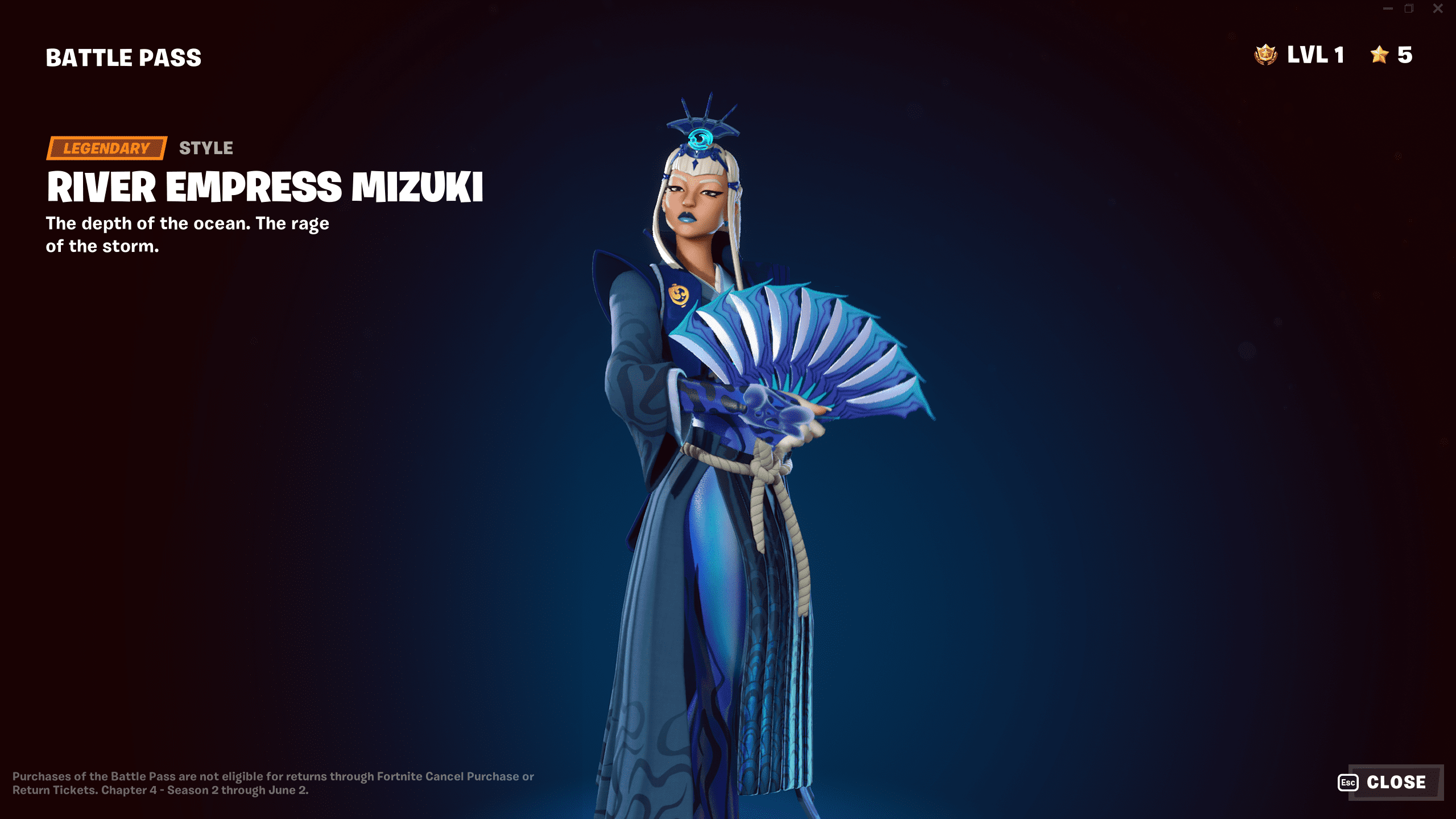 Mizuki Fortnite Chapter 4 Sæson 2 Mizuki Fortnite Chapter 4 Sæson 2