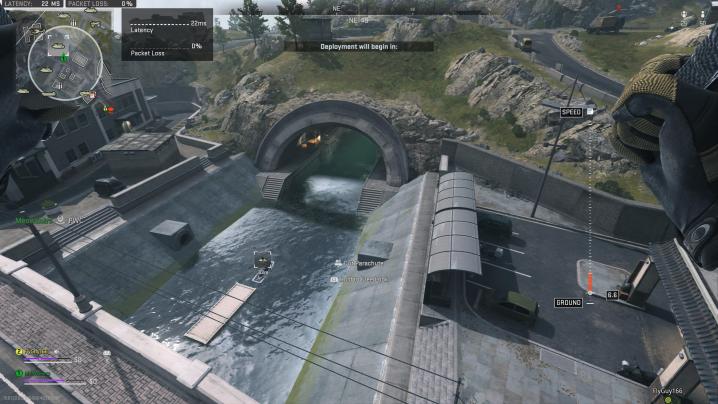 Underjordisk tunnel i Warzone 2.0.