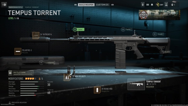Warzone 2 og MW2 Tempus Torrent Loadout
