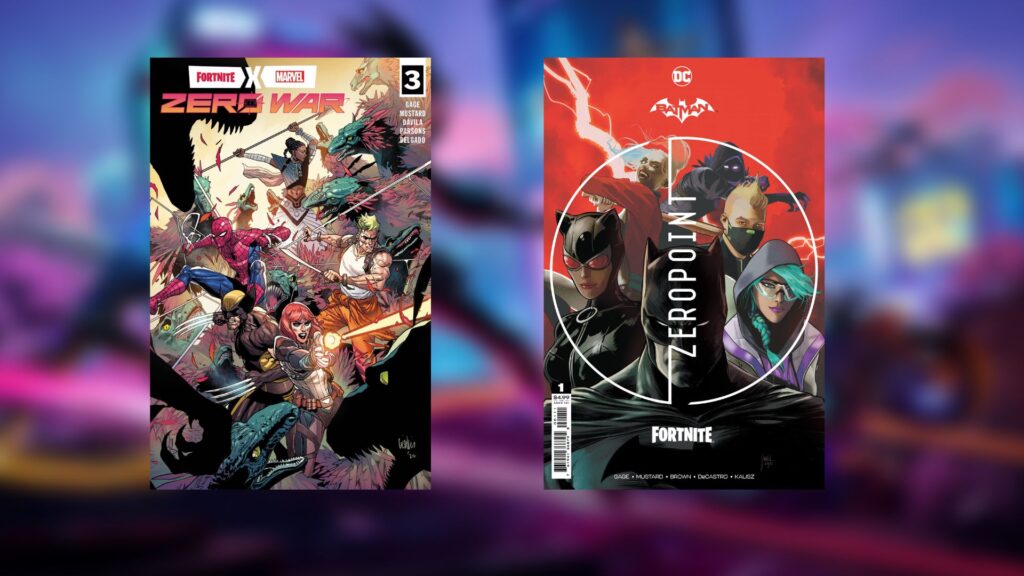 Fortnite Zero War og Fortnite/Batman tegneserier