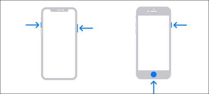tage et skærmbillede på mobilen